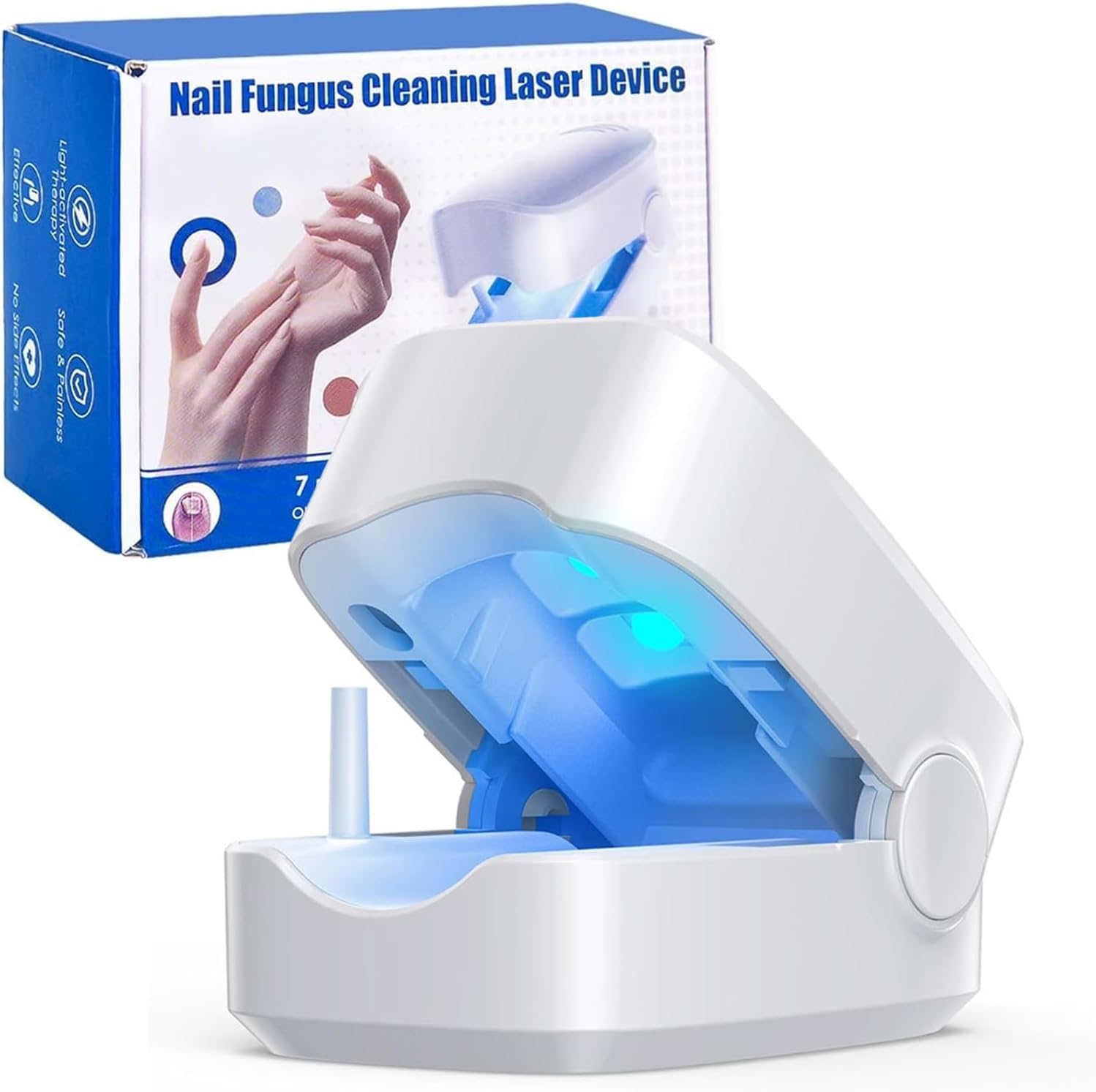 Deedlite Welza Mycolaser Nail Fungus, Welza Foot Fungus Laser Device for Fingernails and Toenails, Laser Device Against Nail Fungus Laser for Damaged and Discolored Nails, with Digital Displays and Timing