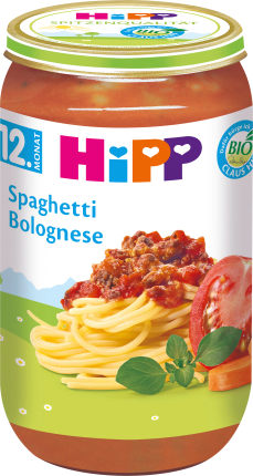 HiPP Menü Spaghetti Bolognese ab dem 12. Monat, 250 g
