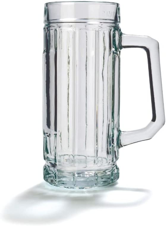 Stölzle Lausitz Stölzle Oberglas Gambrinus Beer Mugs / Set of 6 Beer Mugs 0.5 Litres / Sturdy Beer Jug / Beer Glasses 0.5 Litres Made of Soda Lime Glass / Beer Mugs 0.5 L Dishwasher Safe
