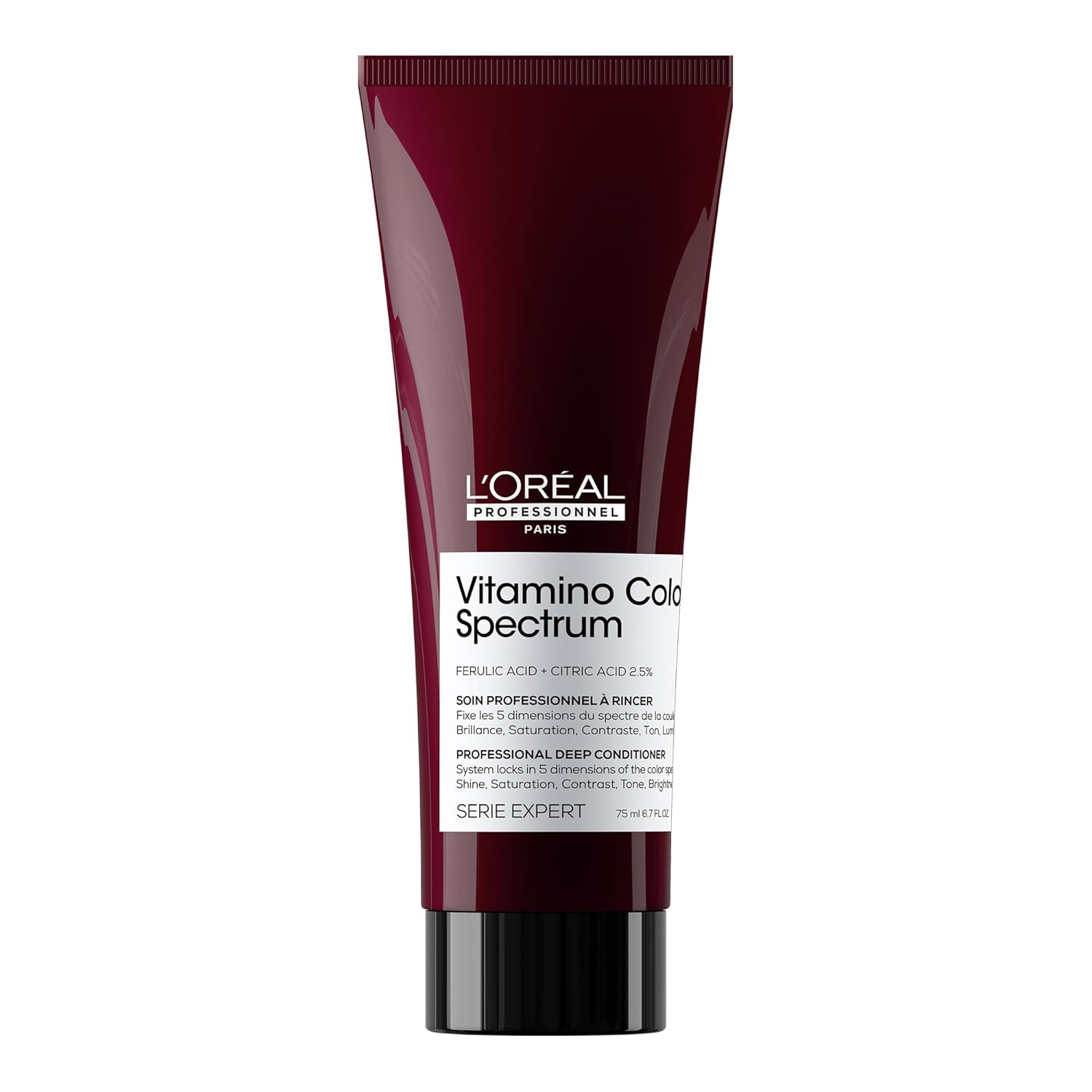 L'Oréal Professionnel L\'Oréal Professionnel Deep Conditioner for Color Brilliance for Strengthening Deep Care for Colored Hair, with Ferula & Citric Acid, Expert Series, Vitamino Color Spectrum Deep Conditioner, 75 ml