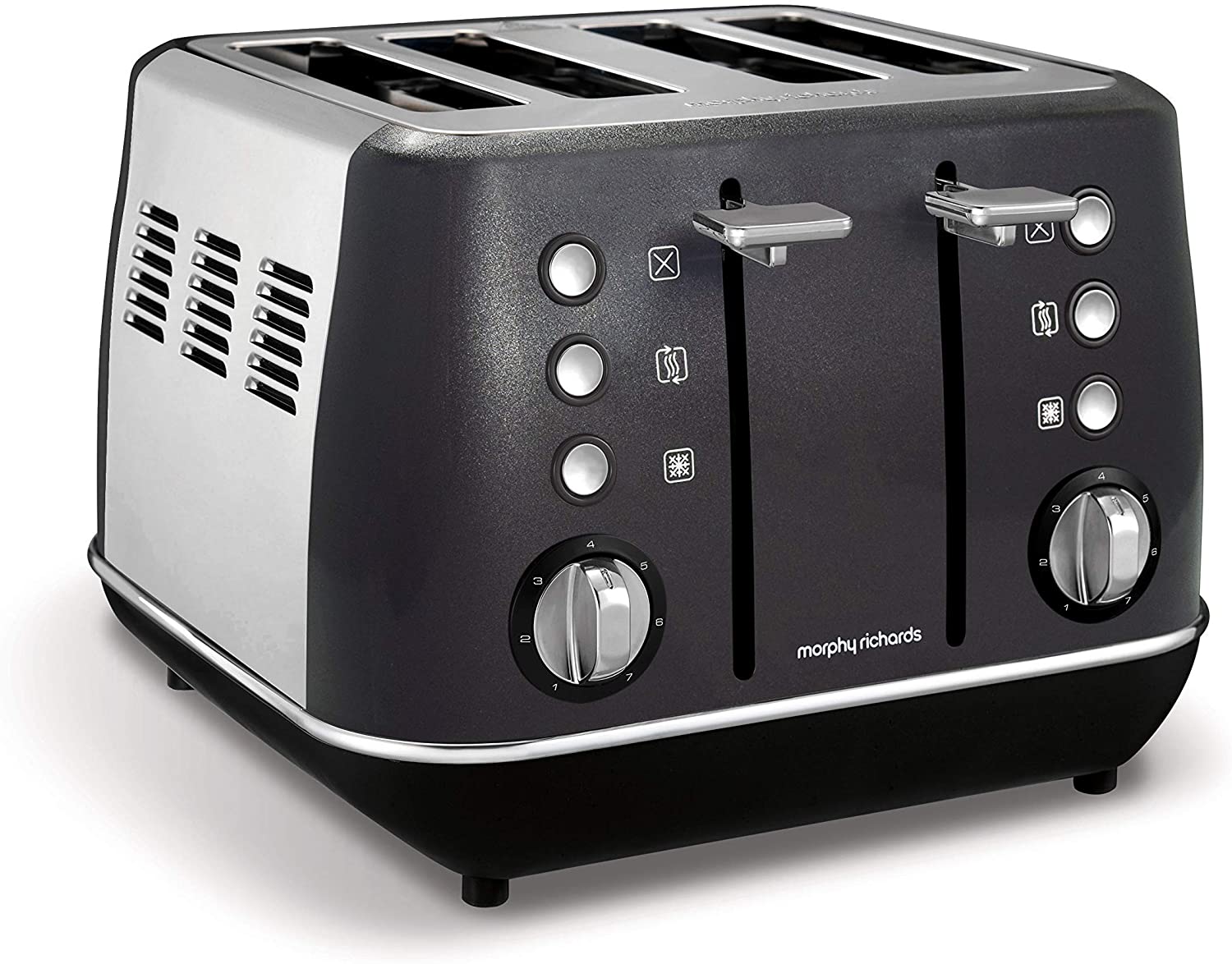 Morphy Richards Evoke 4 Slice Toaster 240105 Black Four Slice Toaster Black Toaster