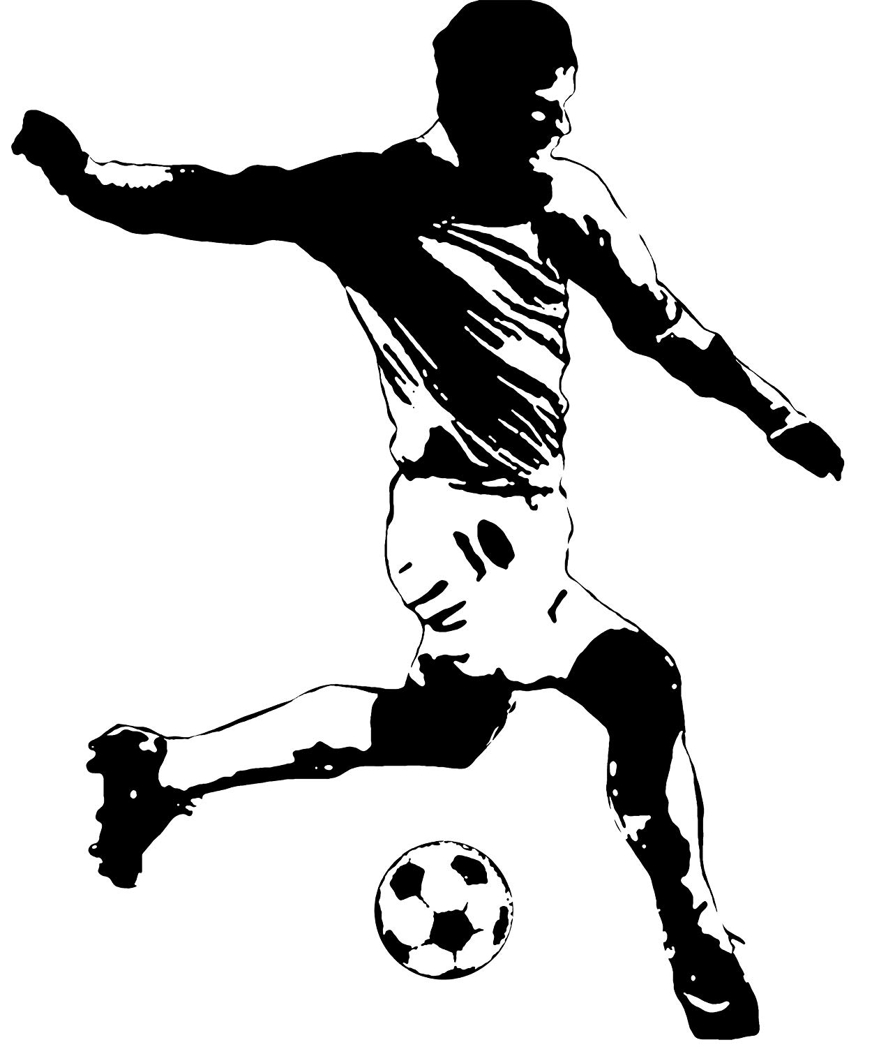 Roommates Repositionable Wall Stickers - Football Player