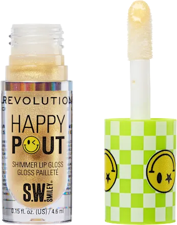 Revolution Lip gloss Happy Pout Shimmer, Smiley World Sunbeam, 4.6 ml