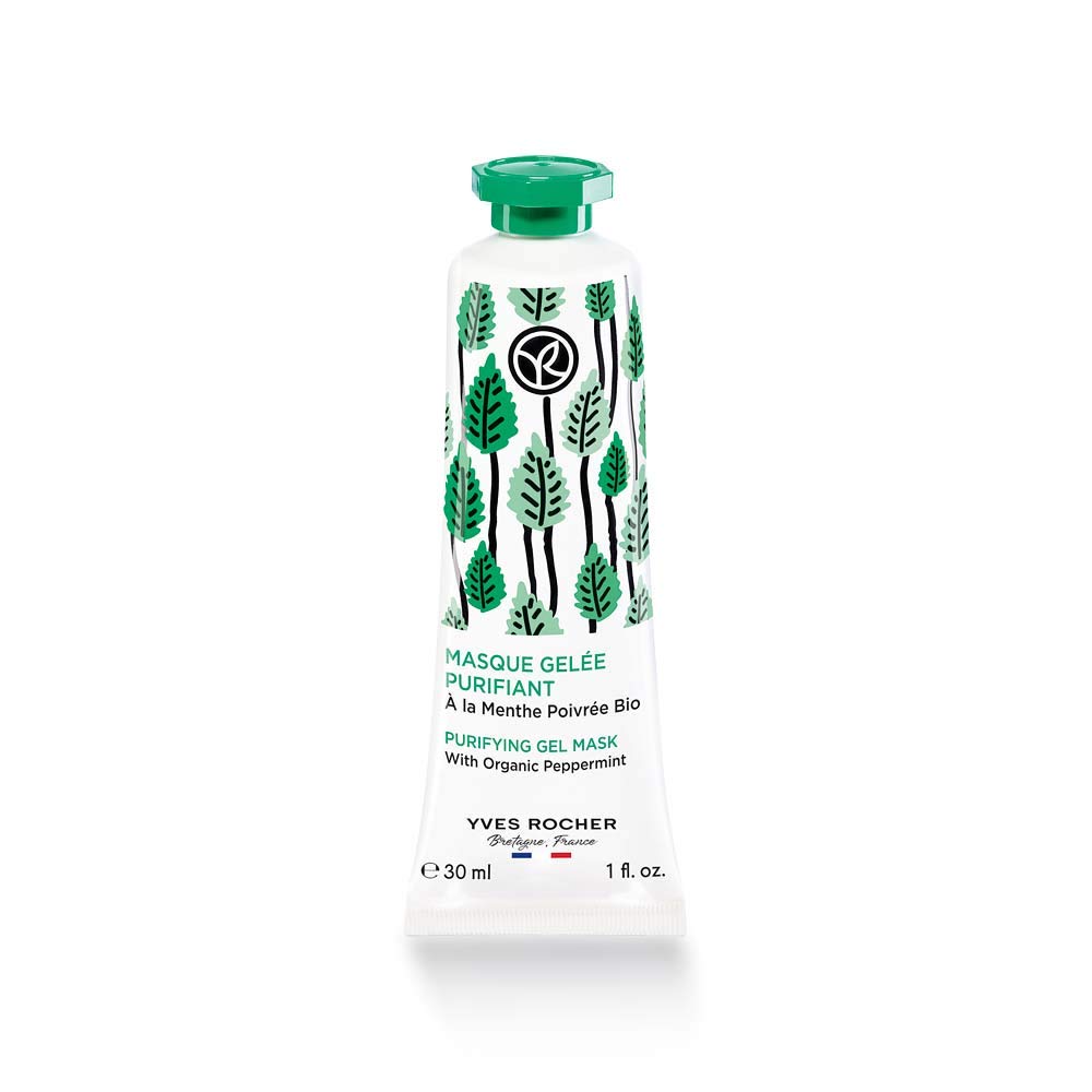 Yves Rocher Purifying Gel Mask Purifies Skin and Cleans Deep Effective 1 x Tube 30 ml