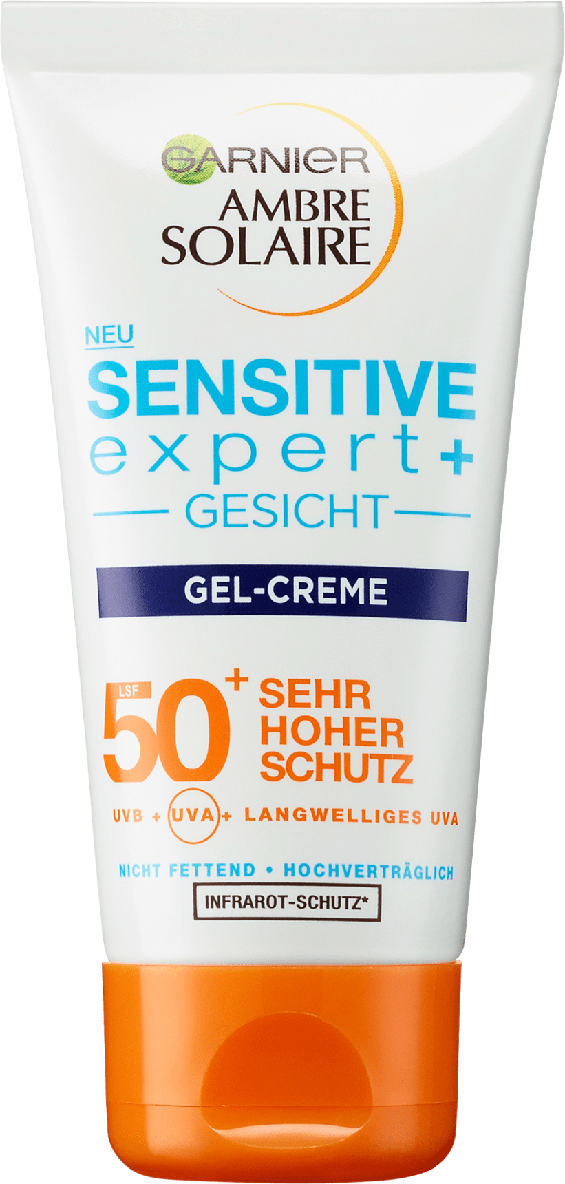 Garnier  Ambre Solaire Sensitive Expert Face Gel Cream Lsf50 , 50 Ml