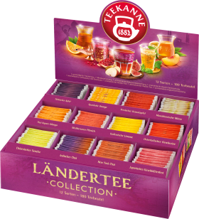 Teekanne Country tea Collection Box, 12 different types of tea (180 hours), 383.25 g