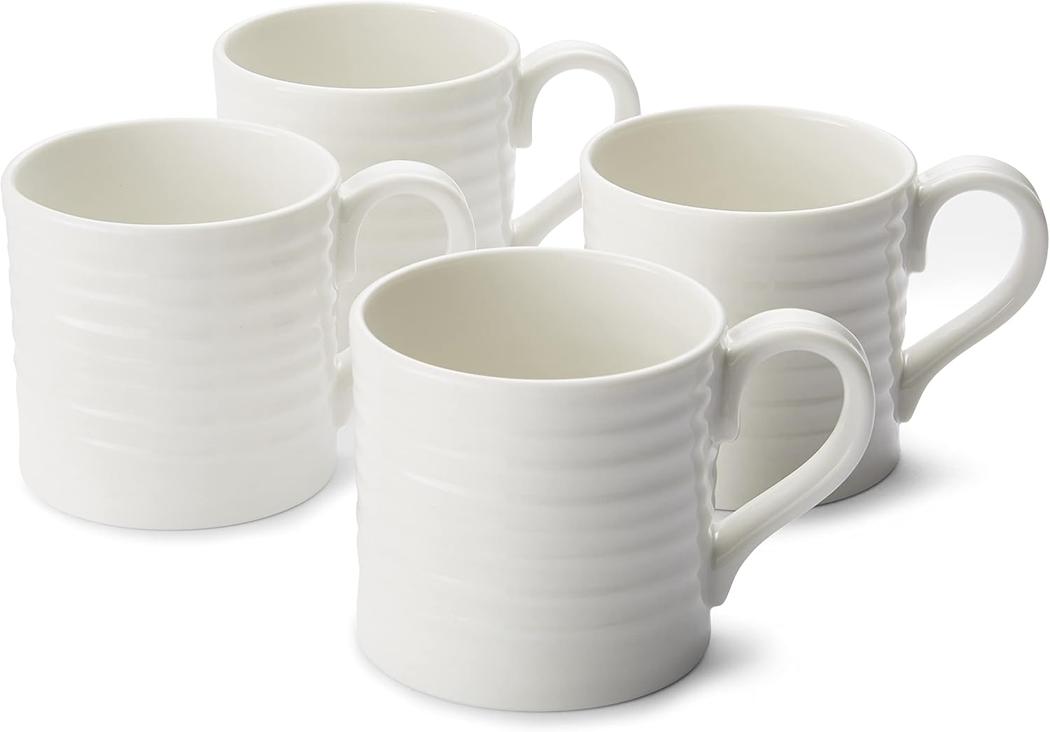 Sophie Conran for Portmeirion Short Mug, Porcelain White, 10.5 x 7 x 7 cm