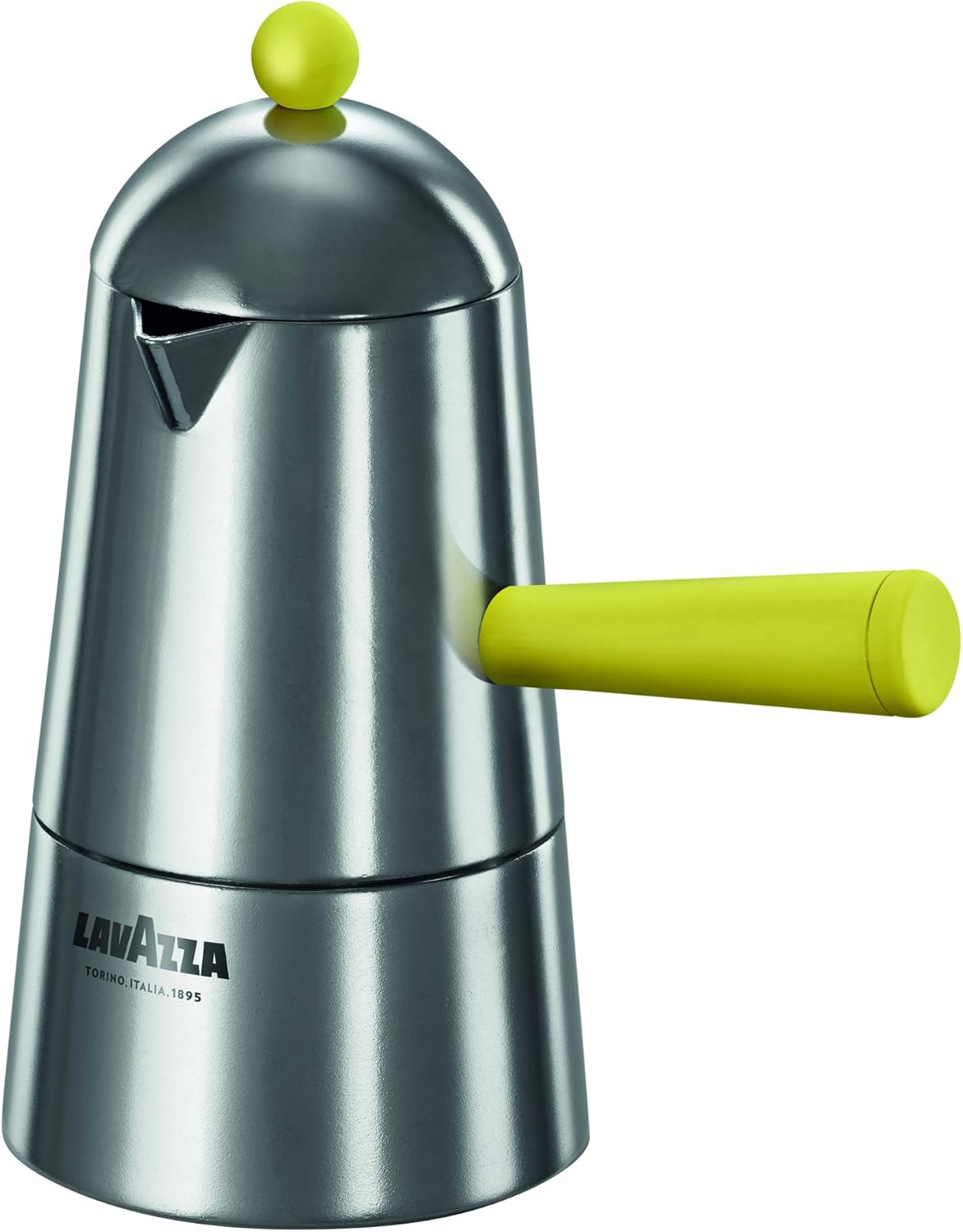 ILSA Lavazza Carmencita Pop Induction Coffee Maker Aluminium Espresso Multicolour Yellow 3 Cup