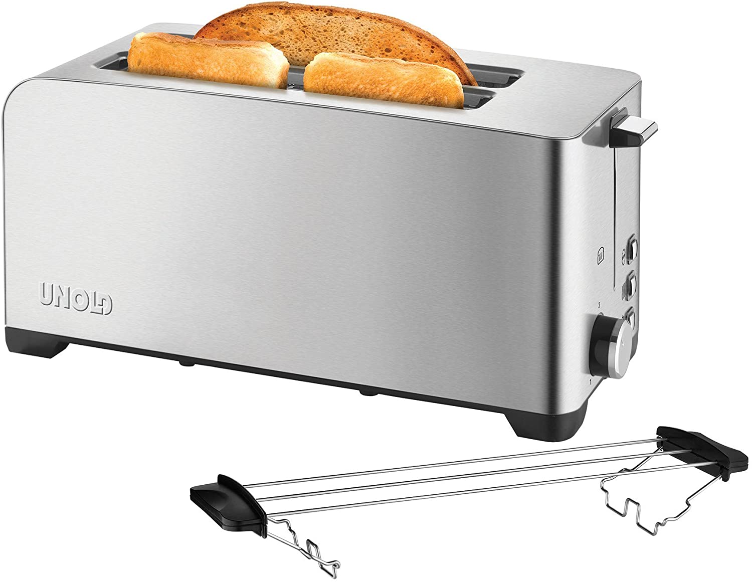 Unold 38356 4-Piece Stainless Steel Toaster 1400 W