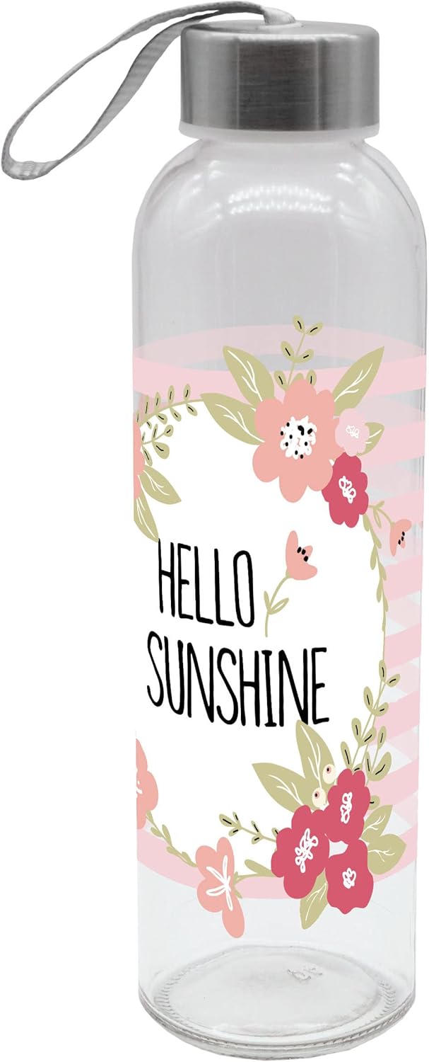 infinite by GEDA LABELS (INFKH) Hello Sunshine Drinking Bottle 500 ml Glass