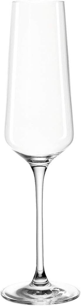 Leonardo Puccini Champagne Glass, 1 Piece, Dishwasher Safe Prosecco Glass, Champagne Glass with Drawn Stem, Champagne Glass, 280 ml, 069550