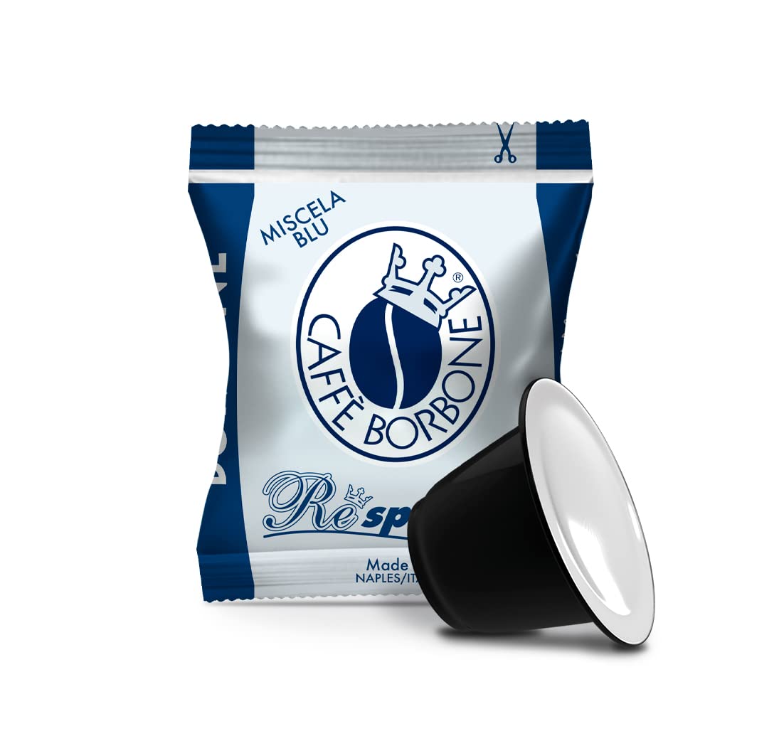 Caffè Borbone Coffee Respresso, Blue Blend - 100 Capsules - Compatible with Nespresso®* Home Machines
