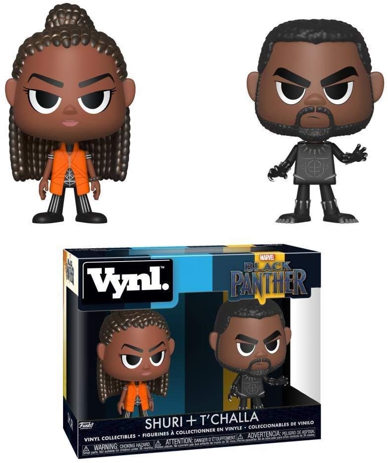 FunKo 34967 VYNL 10.2 cm Pack of 2 Marvel Black Panther & Shuri, Multi