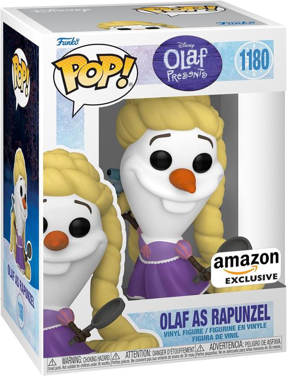 Funko Pop! Disney: Frozen - Olaf As Rapunzel - Frozen - Amazon Exclusive - Vinyl Collectible Figure - Gift Idea - Official Merchandise - Toys For Children and Adults - Movies Fans