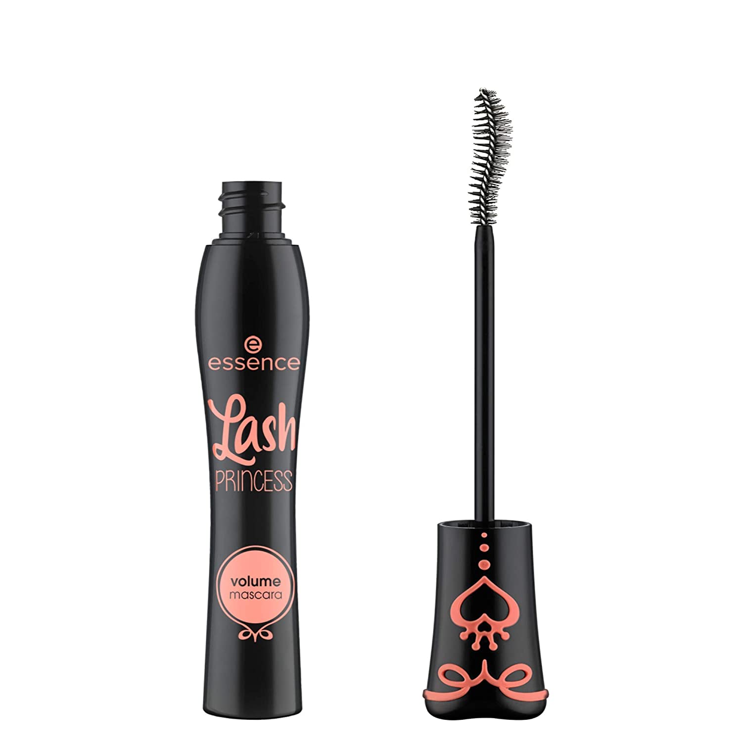 essence cosmetics essence Lash Princess Sculpted Volume Mascara, Black, Defining, Voluminous, Sweeping, Vegan, Complies with Our Clean Beauty Standard, Perfume-Free (12 ml), ‎black