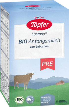 TÖPFER Initial milk Pre Organic from birth, 600 g