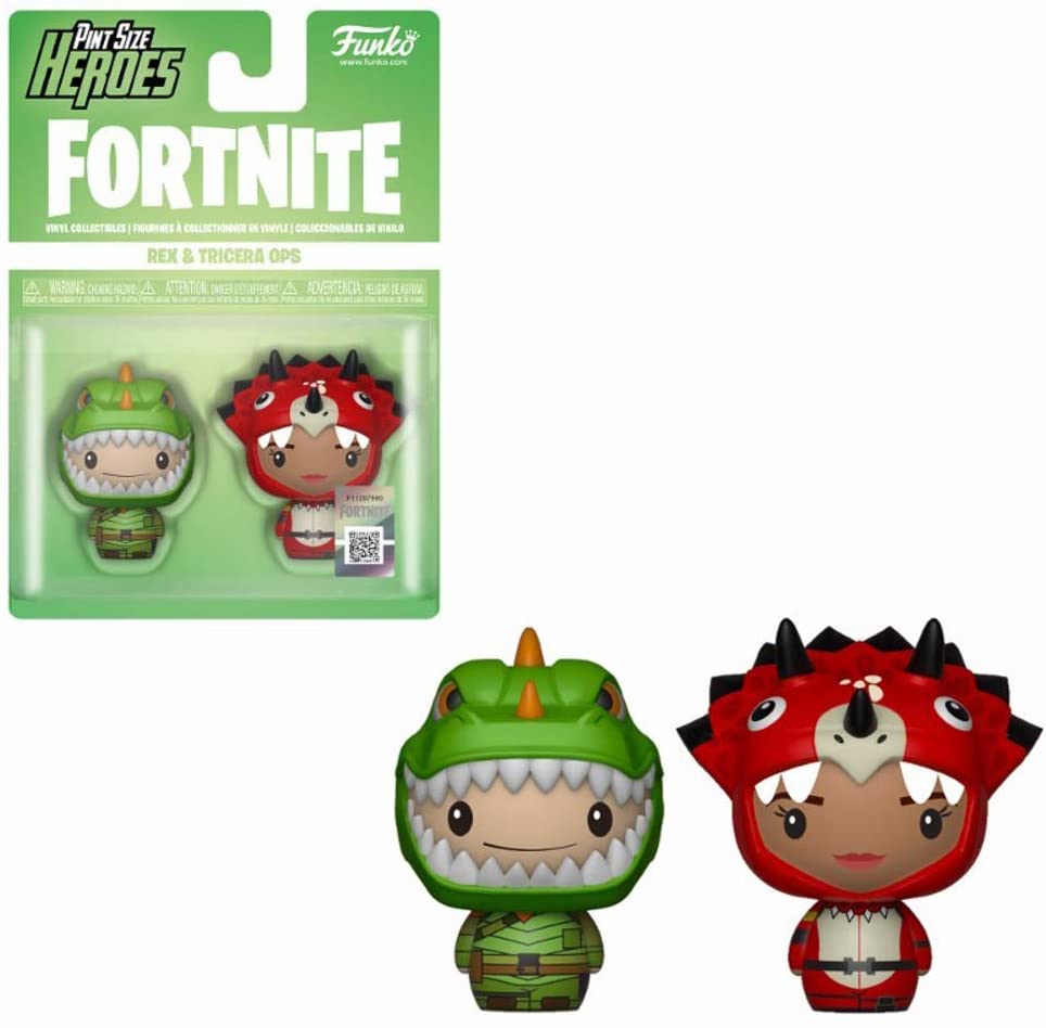 Funko Fortnite 0889698380294 Figurine Pack Of 2 Rex & Tricera Ops Pint Size