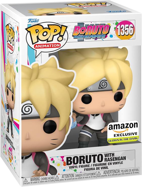 Funko Pop! Animation: Boruto - Boruto Uzumaki with Ransengan - Glows in the Dark - Boruto: Naruto Next Generations - Amazon Exclusive - Vinyl Collectible Figure - Gift Idea - Official Merchandise