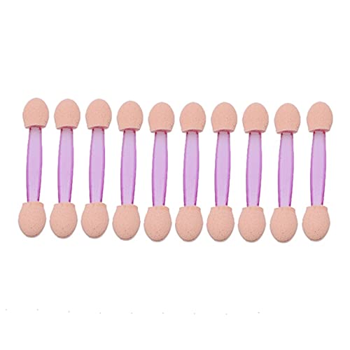 IAMZHL Disposable Eyeshadow Eyebrow Eyeliner Lip Brush Sponge Double Sided Makeup Brush Applicator Pack of 100 - Pink, ‎pink-a43