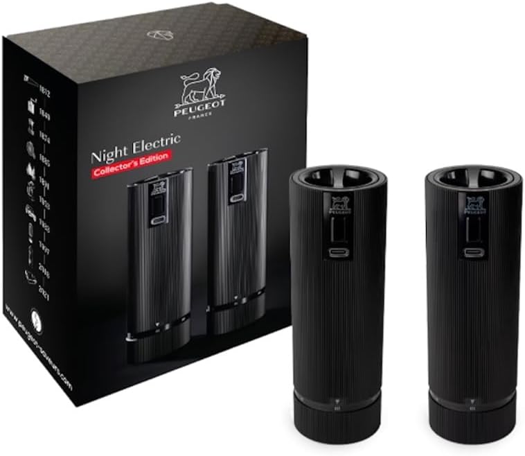 Line Duo Electric u´Select 15 cm Pepper and Salt Mill Matt Black Rechargeable