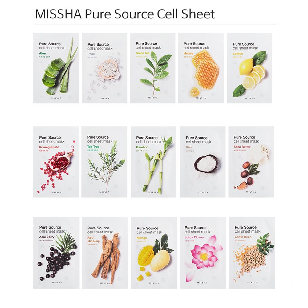 Missha Pure Source Sheet Mask (Lentils) Pack of 1