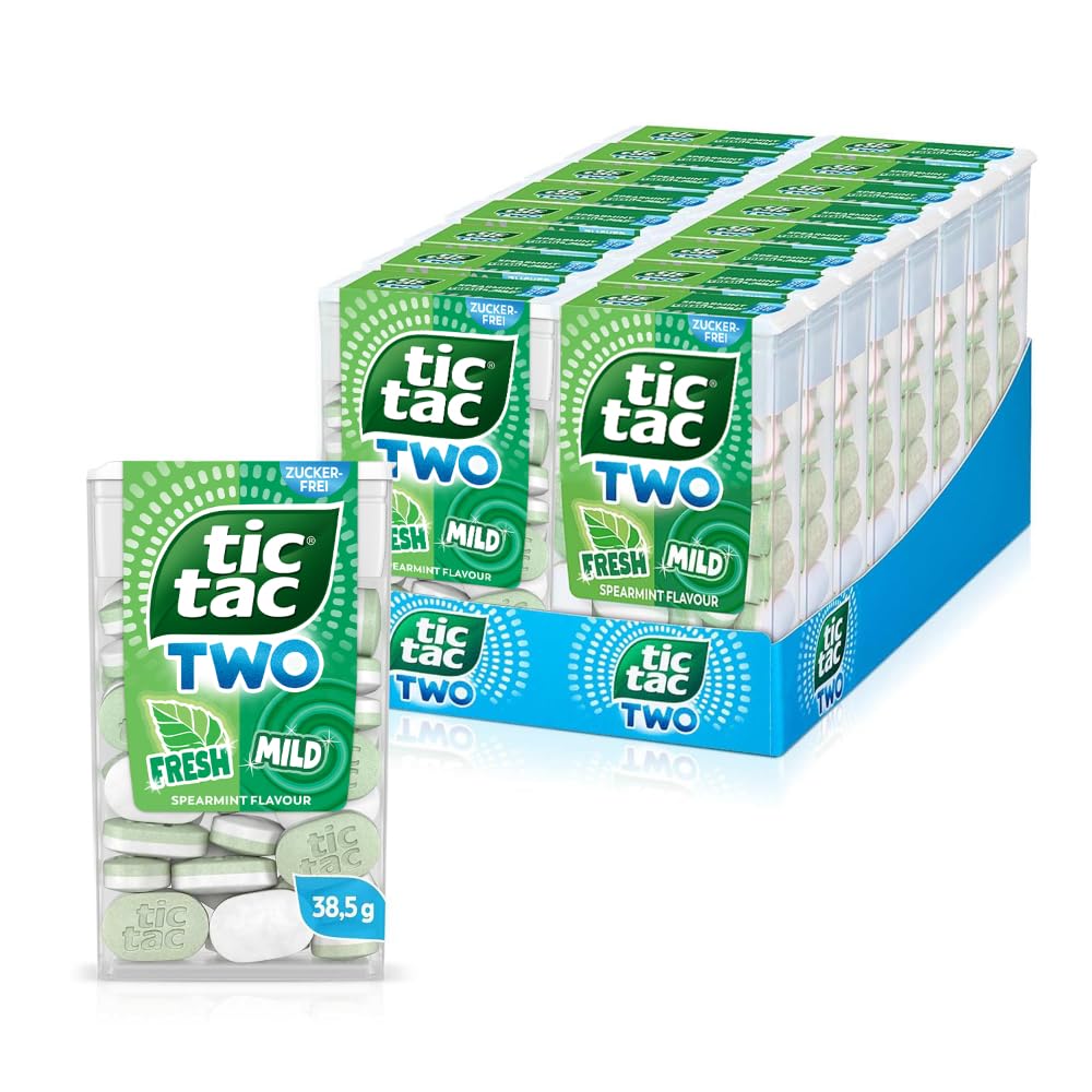 tic tac TWO Spearmint Fresh & Mild - 16 x 38.5g packs