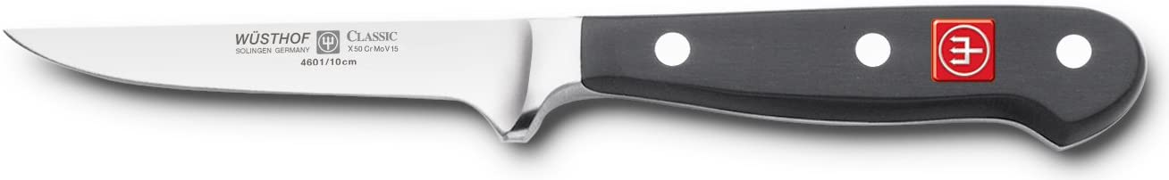 Wusthof 10 cm Boning Knife, Black