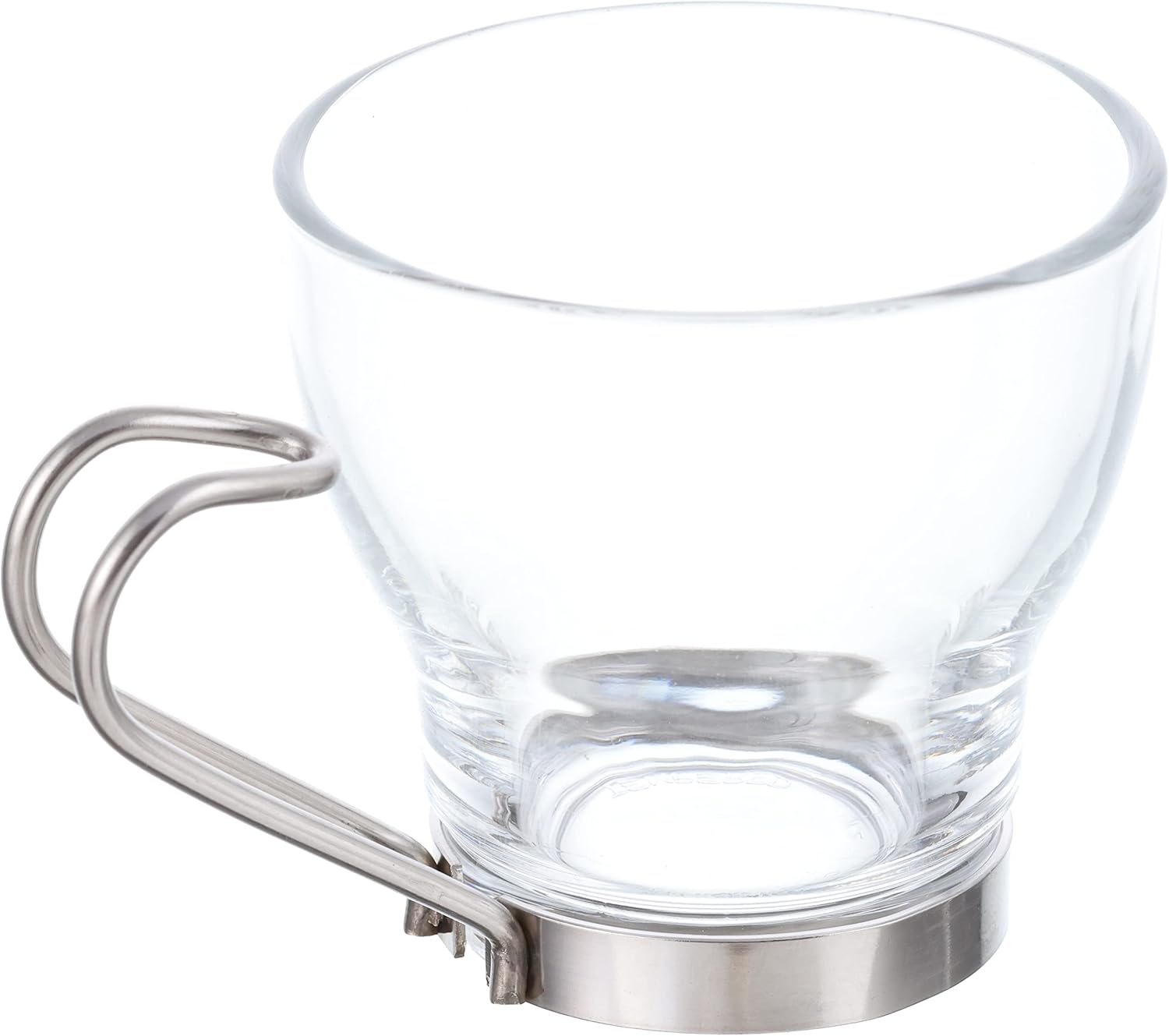 Set of 3 espresso cups - 10 cl-on stainless steel Oslo Bormioli 121890