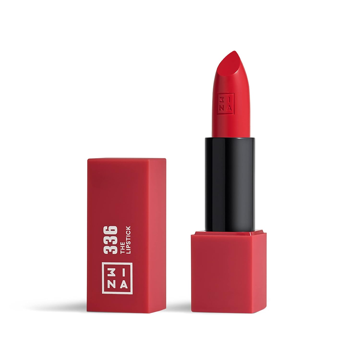 3ina makeup - The Lipstick 336 - Rose Red Lipstick - Matte Lip Pen with Vitamin E And Shea Butter - Long -Lasting Highly Pigmented Cream - Vanilla Fragrance - Vegan - Cruethy Free