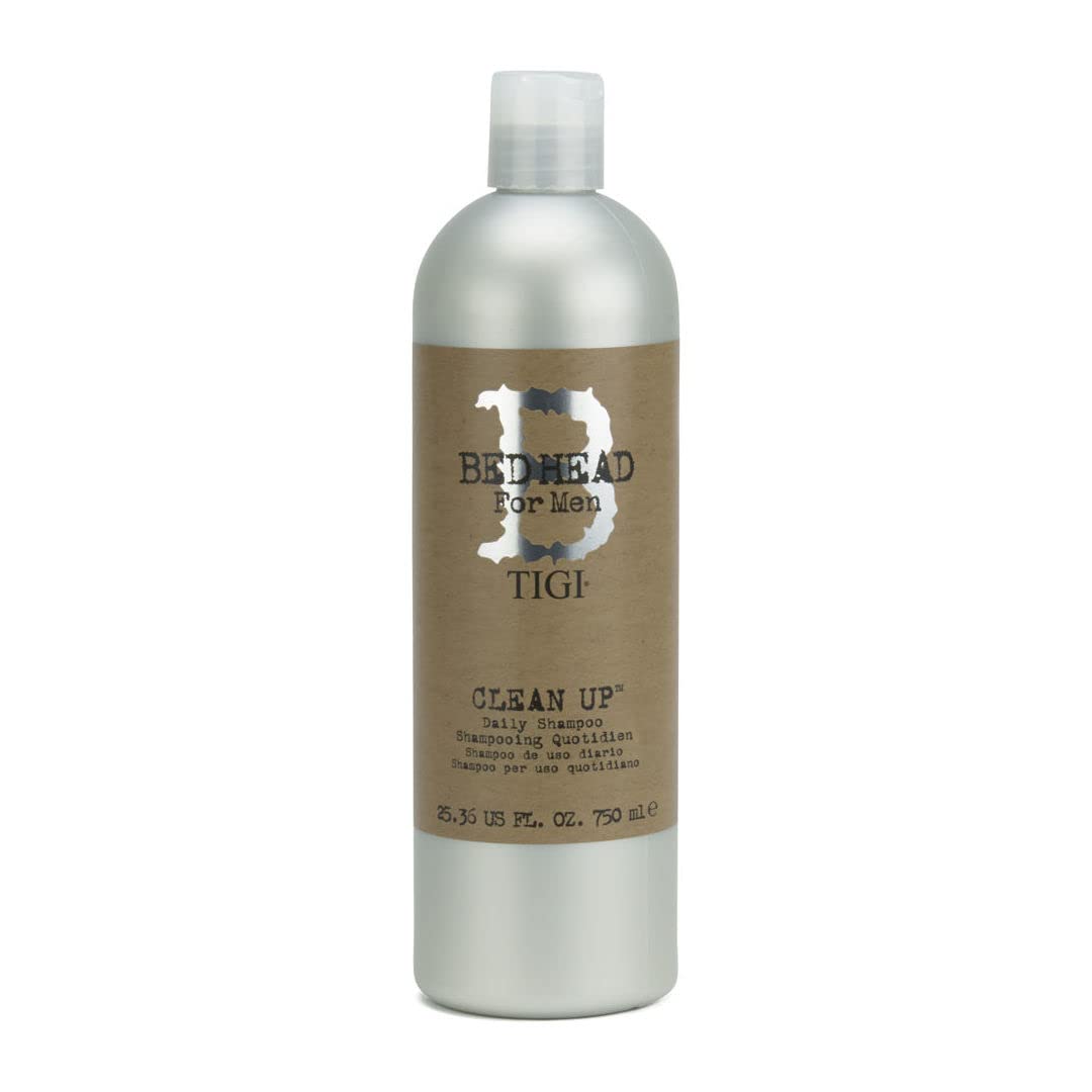Bed Head for Men by Tigi Clean Up Shampoo for Normal Hair, 750 ml (Pack of 2)