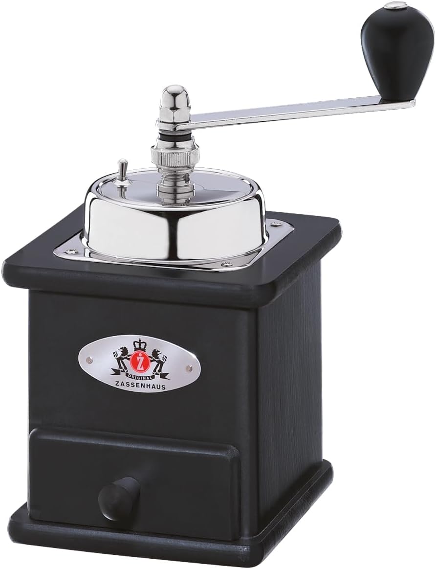 Zassenhaus Brasilia 0000040005 Coffee Grinder, Natural Wood, 19.8 x 11.9 x 12.4 cm, 20 x 12,5 x 12 cm