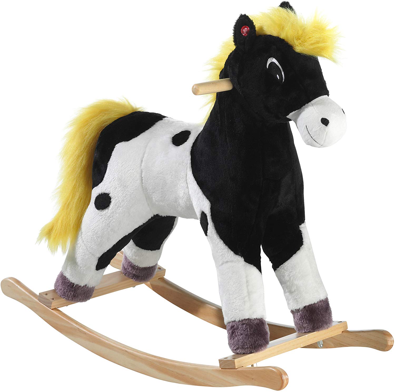 Yakari 737075 Rocking Horse, Thunder, Small, Black/White