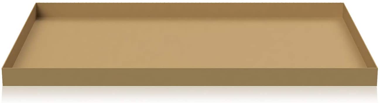 Cooee Design Tray Stainless Steel Ochre L 39 x W 25 x H 2 cm