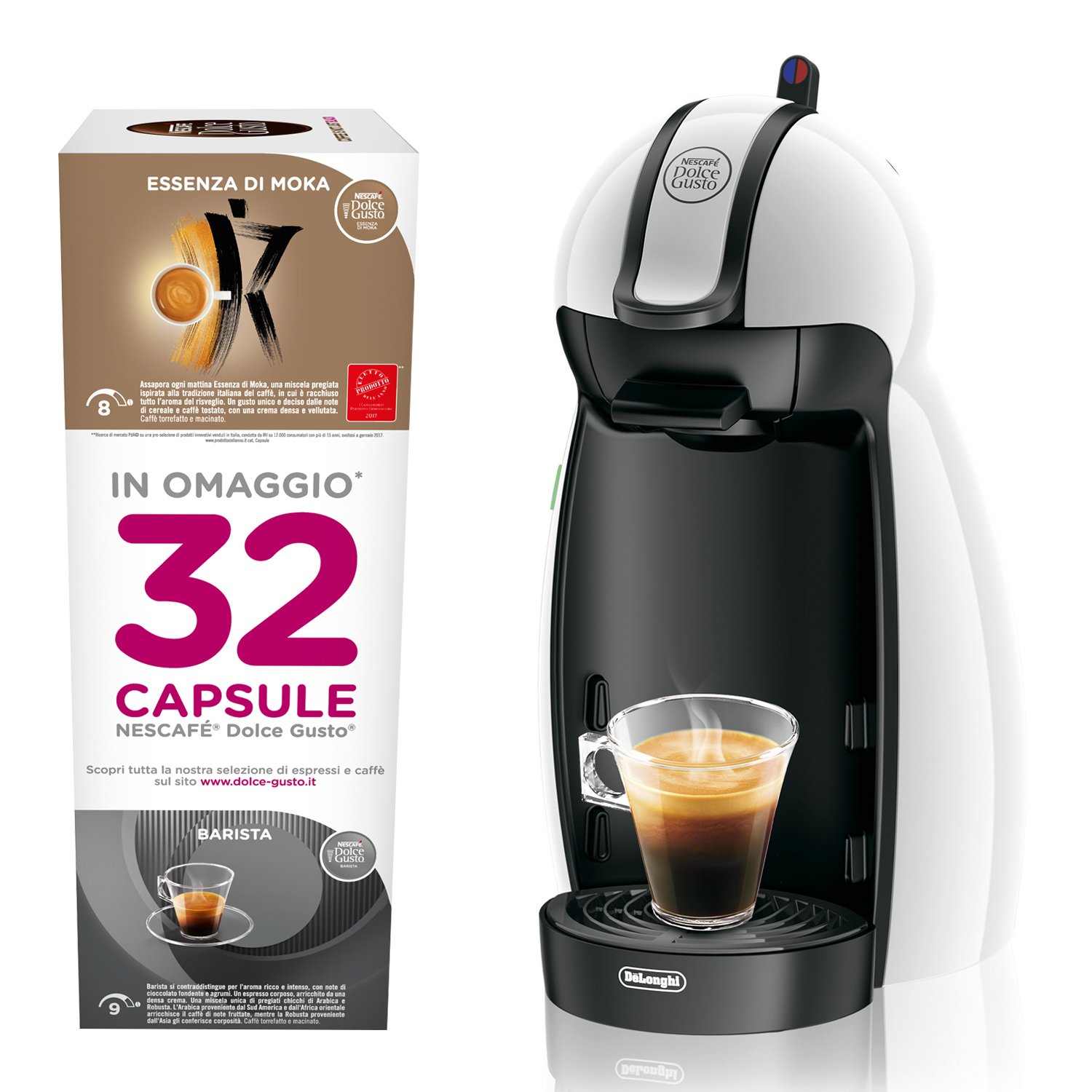 DeLonghi Dolce Gusto Edg100.W Machine For Coffee Espresso And Drink – White