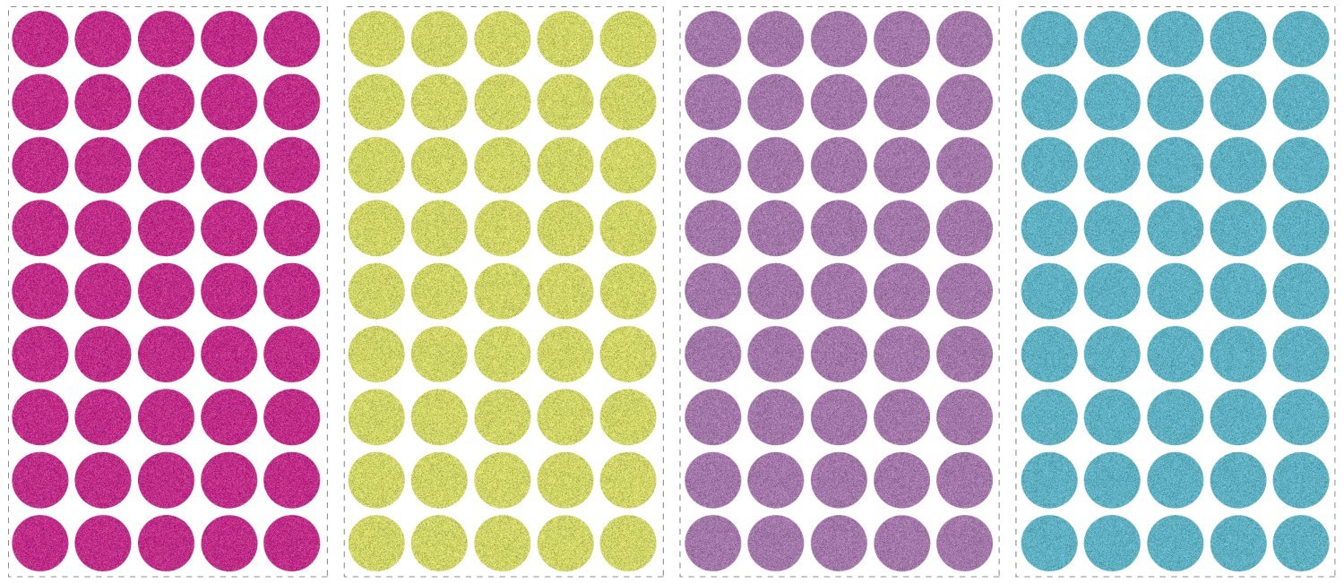 Roommates 54126 Of Glitterm Fetti Multi-Coloured