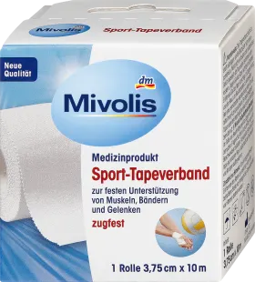 Mivolis Sports tape bandage, 1 roll, 1 piece