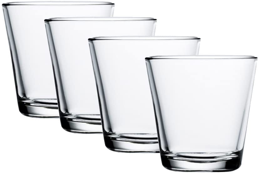 Iittala Littala Kartio Glass 210 ml Set of 4, Clear