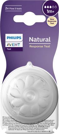 Philips Avent Trinkensauger Natural Response Silicon, Gr. 3, from birth, 1 hour