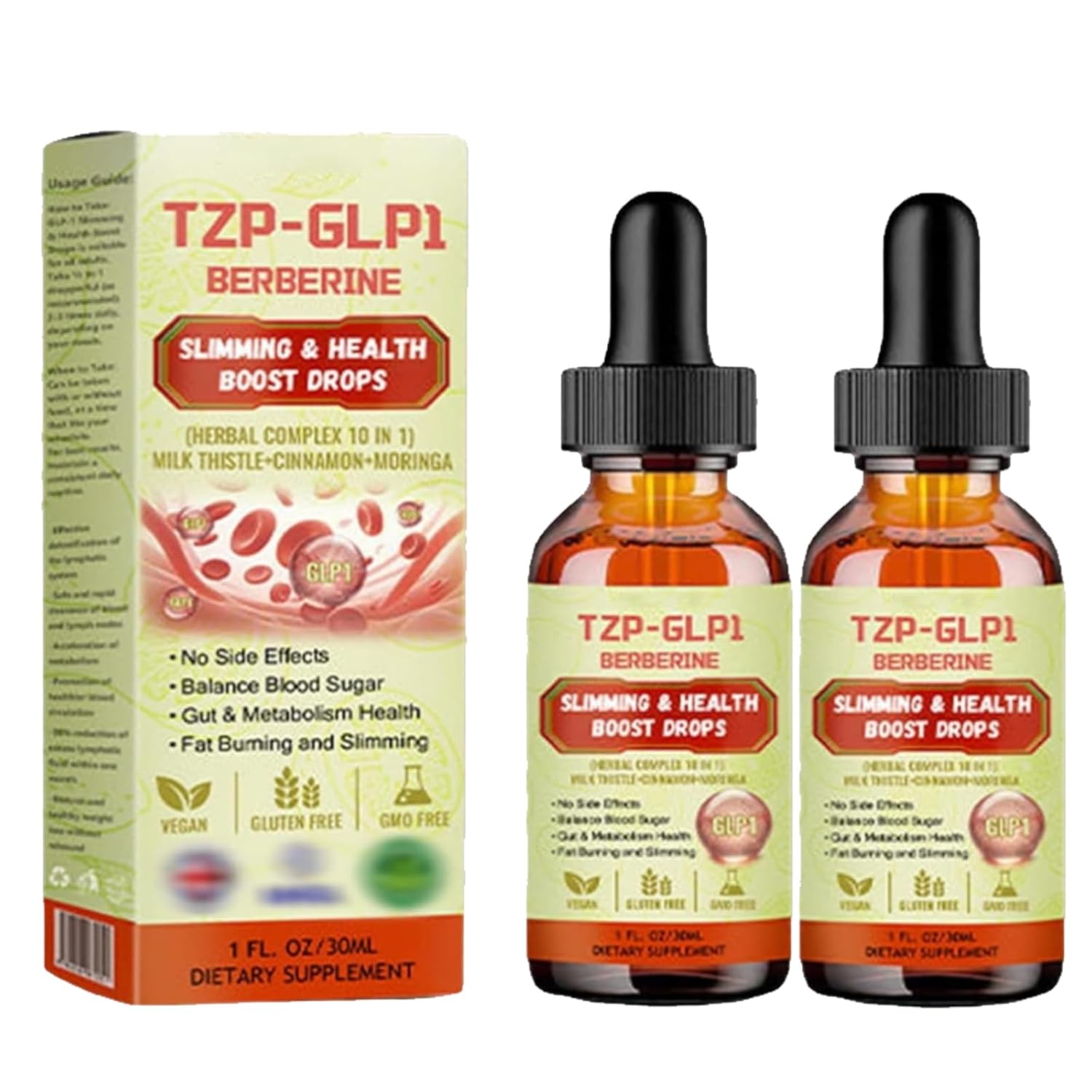 Generic Todahof Tzp-Glp1 Boost Drops, GLP-1 Health Boost Drops, HHVB GLP-1 Drops, GLP-1 Drop for Women and Men (2 Pieces)