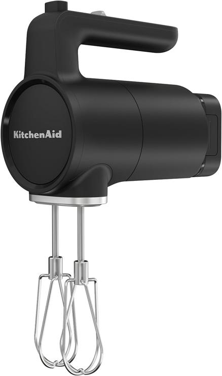 Kitchenaid wireless hand mixer I Kitchenaid Go I wireless hand mixer with 7 speed levels and battery I black