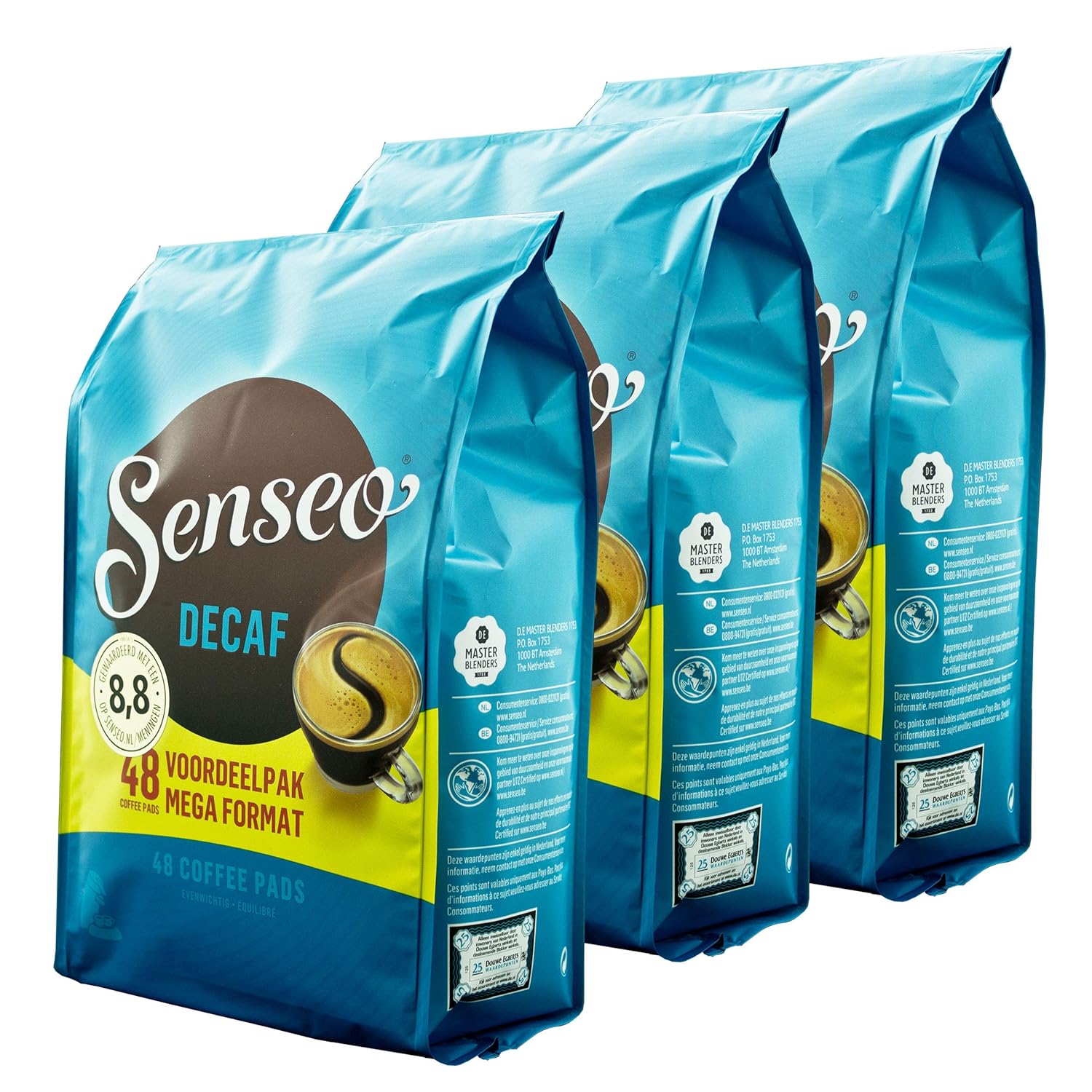Senseo coffee pads Decaf, decaffeinated Kingdom, aroma, intensive & balanced, for coffee pads coffee pad machines - 144