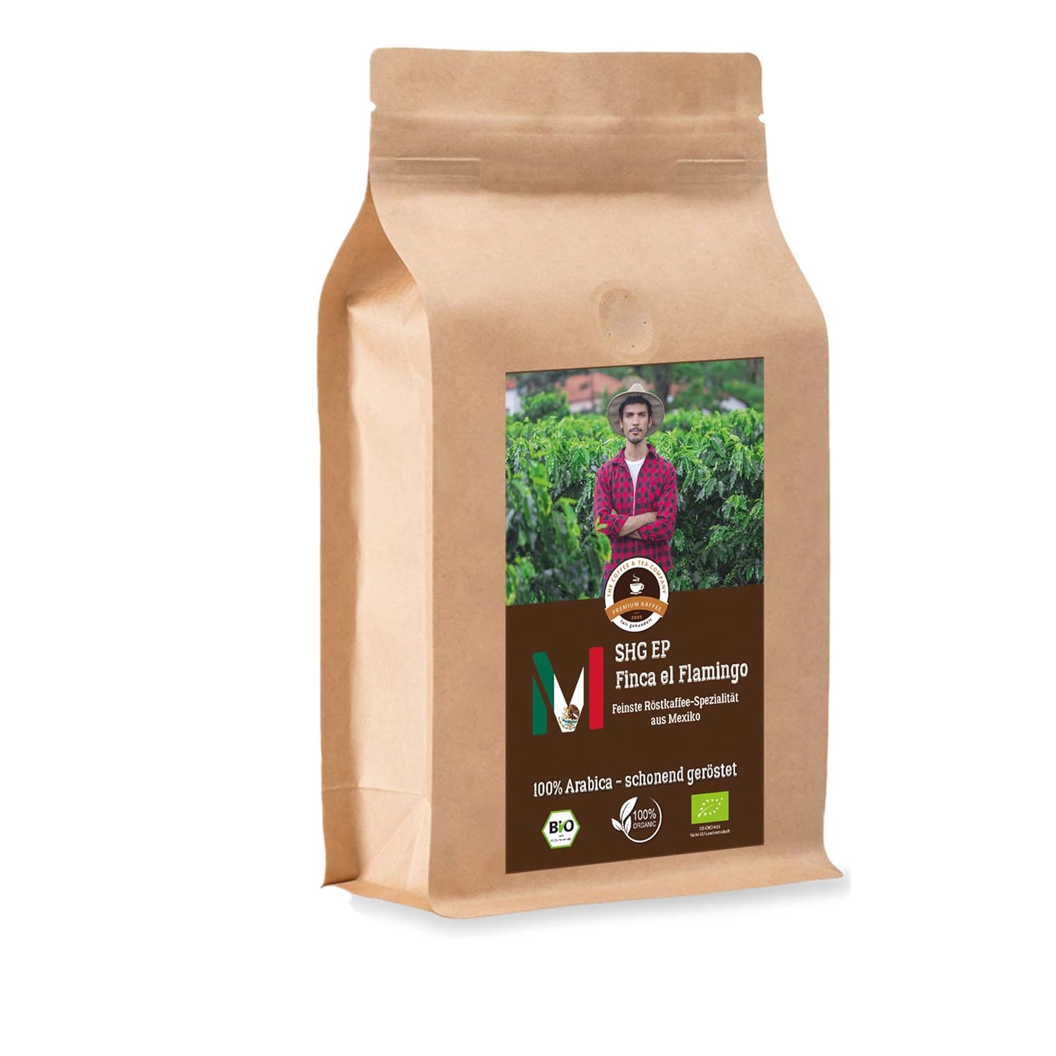 Kaffee Globetrotter Coffee Globetrotter - Bio Mexico Finca El Flamingo - 200 g Medium Ground - for Coffee Filter Machine, Hand Filter - Top Coffee - Roasted Coffee from Organic Cultivation
