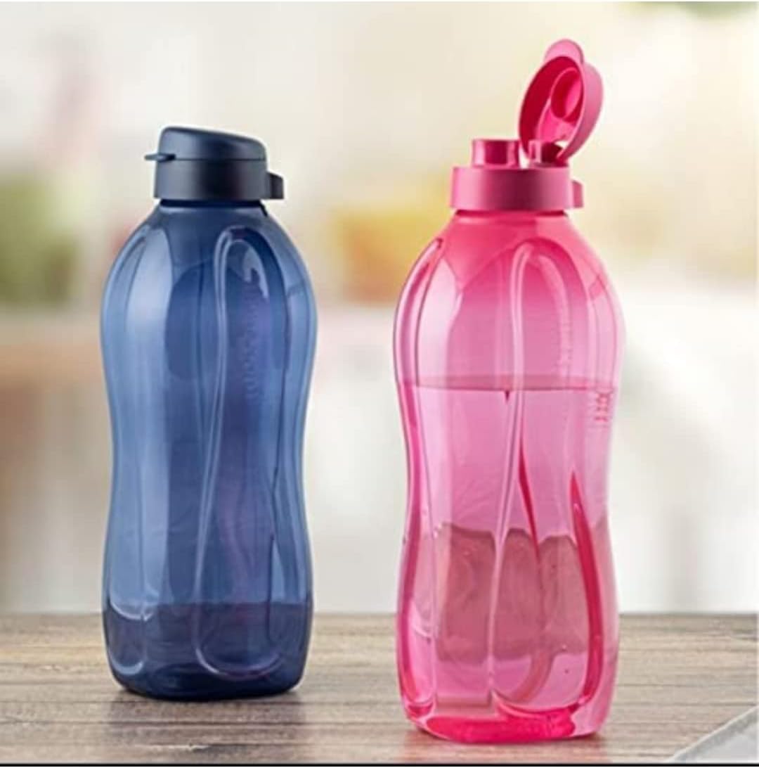 Tupperware 2 x Eco Friendly Plastic Bottles 2 Litre