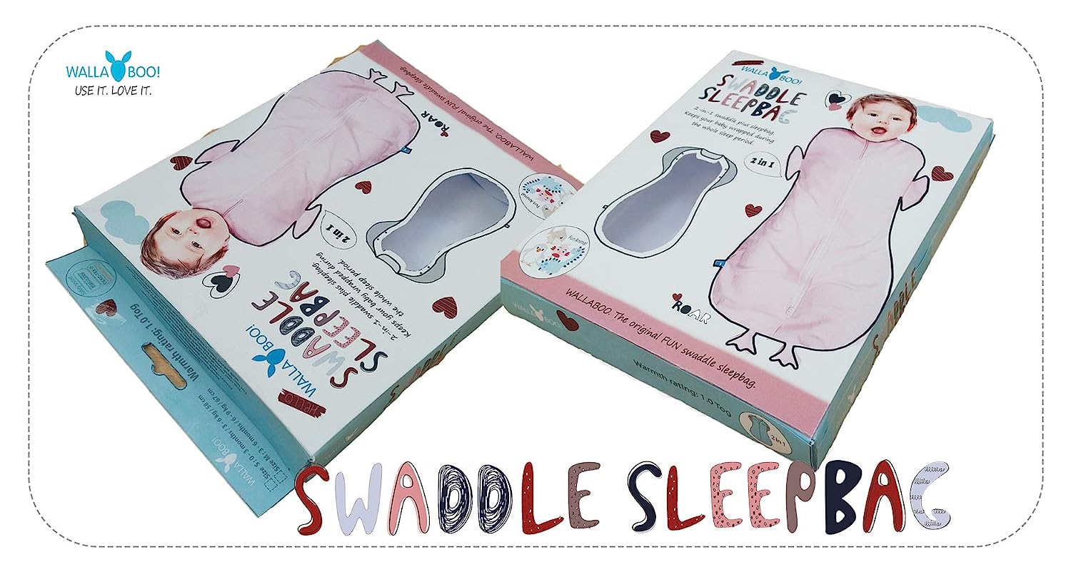 Wallaboo Baby sleeping bag, the ideal first pack for your little ones, 100% cotton, great for babies who often wake up, also suitable for all baby seats, dimensions S: 0-3 months, 3-6 kg, colour: taupe