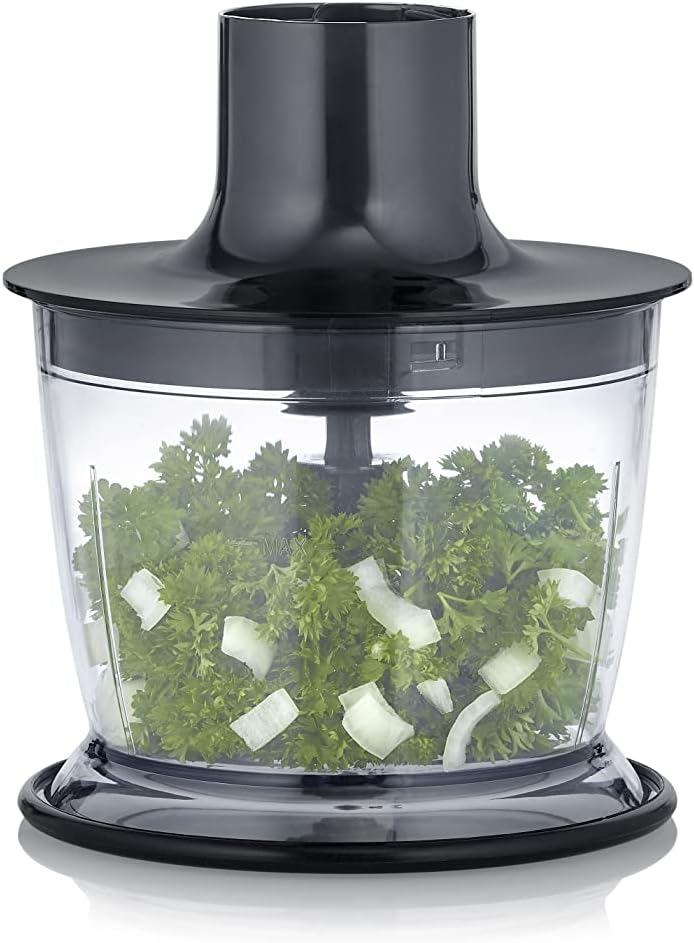SEVERIN Multi Chopper Dishwasher Safe Multi Chopper Suitable for SM 3771-3775 Hand Blenders Kitchen Appliance Plastic ZB 5565 Black