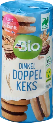 dmBio Cookies, spelled double biscuit cocoa, mini, natural country, 90 g