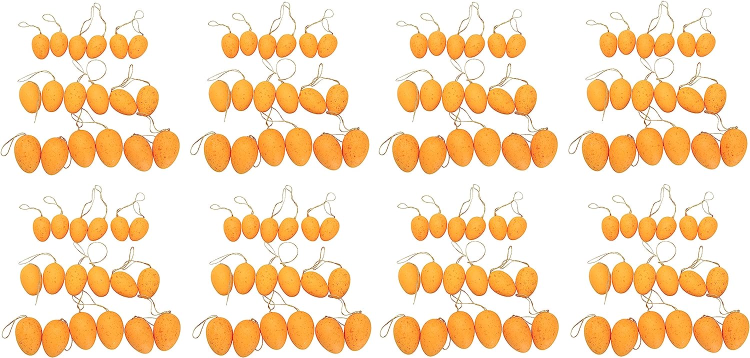Decoline Easter Eggs Bag of 18, Orange, 8