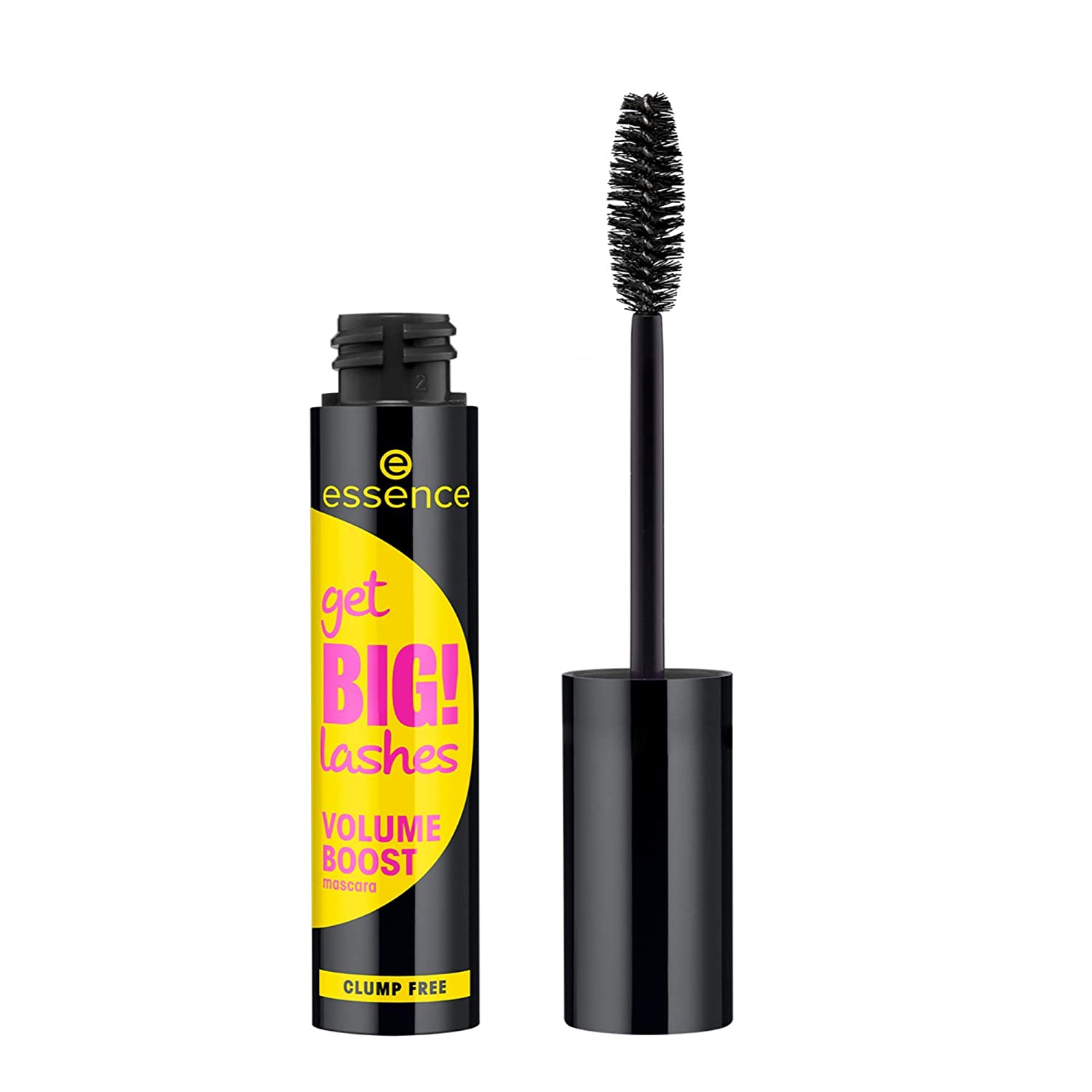 essence cosmetics essence get BIG! Lashes Volume Boost Mascara, Clump-Free, Black, Swing, Defining, Lengthening, Volume-Boosting, Vegan, Fragrance-Free, Alcohol-Free (12 ml), ‎black