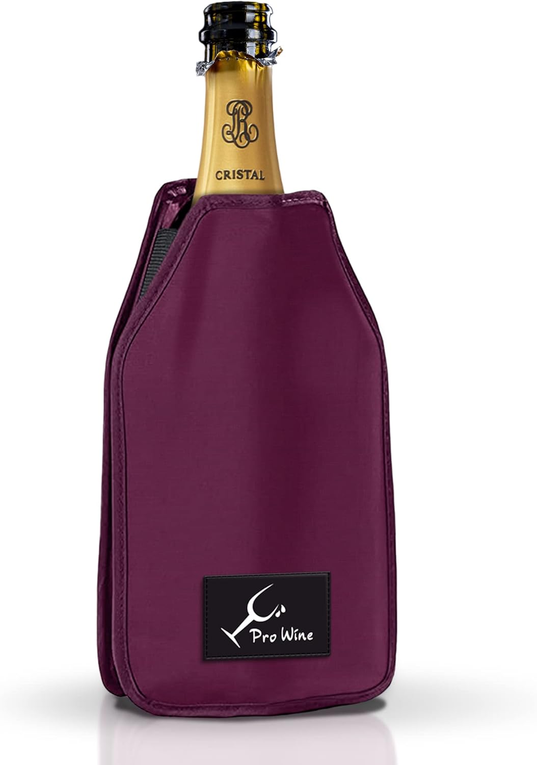 Thermal Bag for Wine or Champagne Bottles, Wine Cooler, for Cooling Table Wine Bottles, Bottle Ice, Water-Repellent and Elastic Material (Bordeaux)
