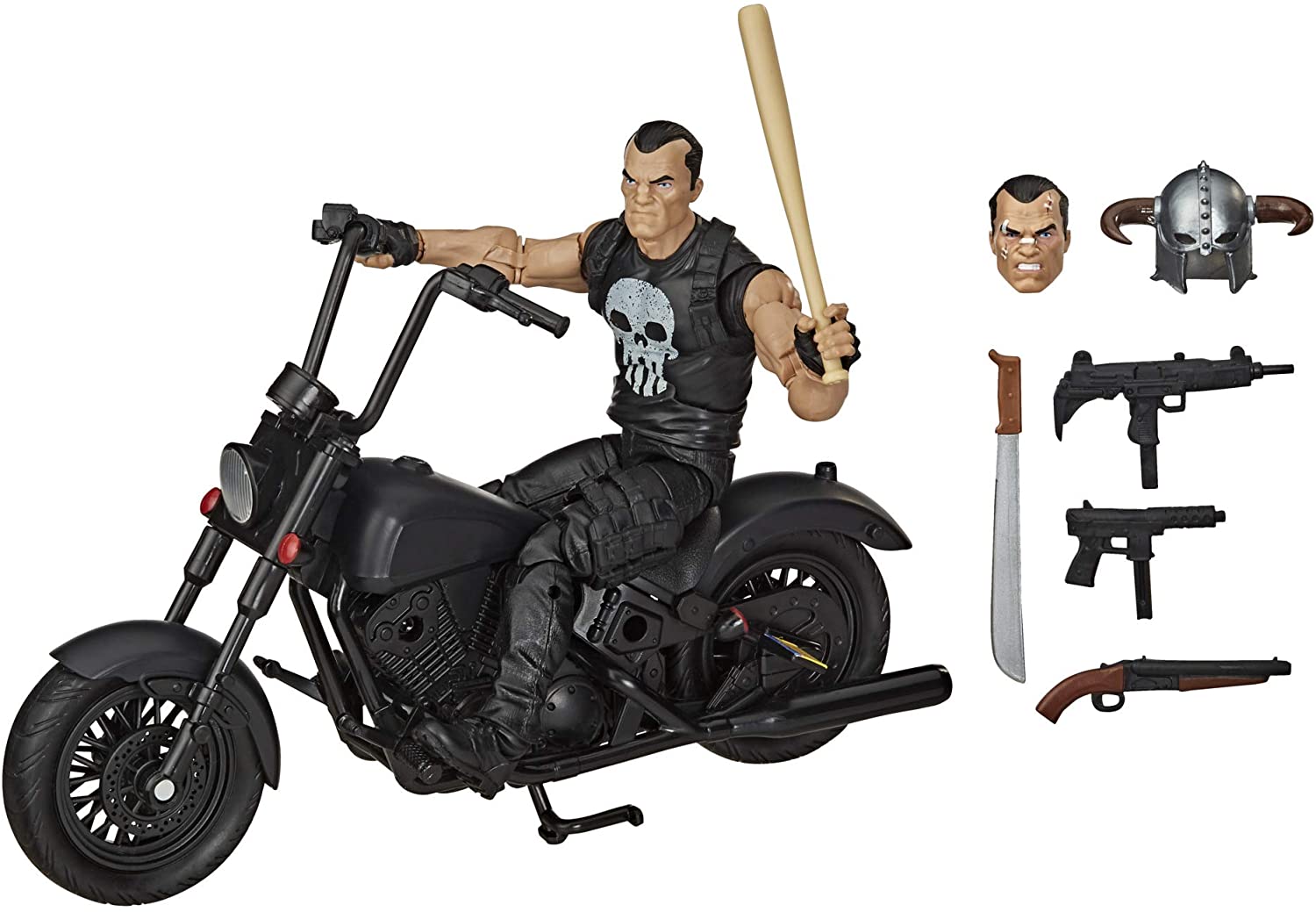 Hasbro Marvel Legends Series 6-Inch The Punisher Action Figure With Motorcy